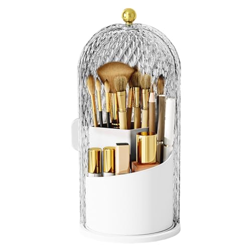 Make-up-Pinselhalter mit Deckel, wasserdichte Kosmetik-Vitrinen, großes Fassungsvermögen, mit Deckel, Make-up-Pinsel-Organizer von Shenrongtong