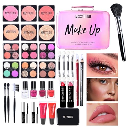 Make-up-Set für Frauen, komplettes Make-up-Set, komplettes Make-up-Set | All-in-1-Make-up-Set | Kosmetiksets für Frauen und Anfänger, inklusive Kosmetika, Make-up-Tools und tragbarem Make-up-Set für Frauen, komplettes Make-up-Set, komplettes Make-up-Set | All-in-1-Make-up-Set | Kosmetiksets für Frauen und Anfänger, inklusive Kosmetika, Make-up-Tools und tragbarem von Shenrongtong