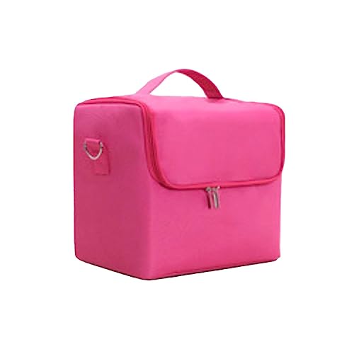 Make-up-Tasche, Reiseetui für Kosmetik-Organizer, multifunktional, große Kapazität, für Make-up-Artists Shenrongtong, Hot Pink, 1 von Shenrongtong