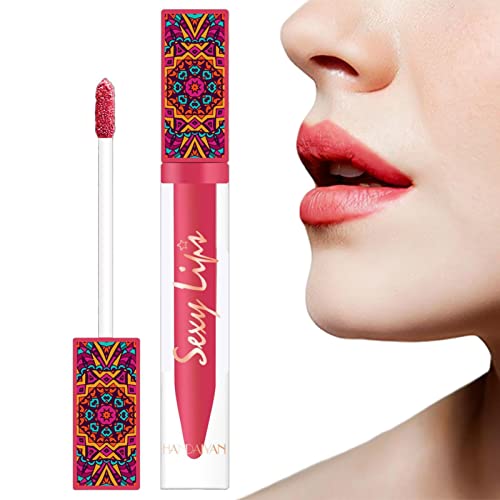 Matter Lipgloss, LiquiMat, Lipgloss, glatte und natürliche Lippenfarbe, wasserdichtes und langlebiges Make-up für Frauen, Mädchen, Damen, Frauen Shenrongtong von Shenrongtong