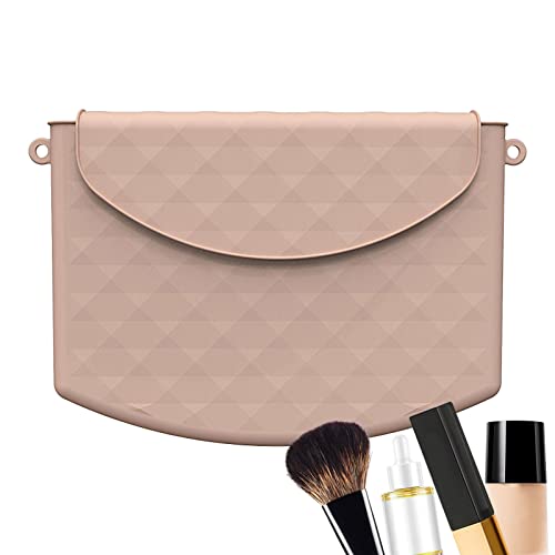 Mini-Tasche für Handtasche, Reisetasche, aus Silikon, für Make-up, Tasche, Reise, multifunktionale Aufbewahrung, wasserdicht, für Festival, Damen, Rucksack. Shenrongtong, aprikose, 1 von Shenrongtong