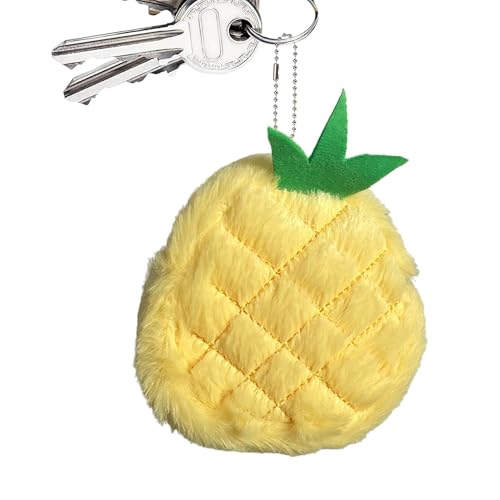 Münztasche, Geldbörse | Kleines Portemonnaie mit Cartoon-Motiv | Verschleißfeste kleine Geldbörse mit Fruchtdesign, Plüschtaschenanhänger, multifunktional, passend für Lippenstift, von Shenrongtong