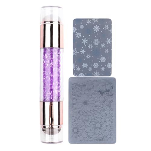 Nagelstempel – Maniküre-Stempelstifte – doppelseitiges Design mit Strass verzierte Stempelstifte Kit für Frauen, Salon, Heimpraxis von Shenrongtong