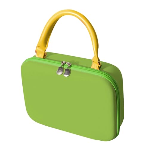 Reise-Make-up-Tasche, Eva, wasserdichte Kosmetiktasche für Damen, tragbare, flexible Fächer, Aufbewahrungslösung für Familie, Freunde, Outdoor, Fitnessstudio, Kollegen, grün, Refer to description von Shenrongtong
