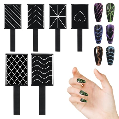 Shenrongtong Maniküre Nail Art Werkzeug | Nagelwerkzeug-Set für Maniküre | Tragbarer Cat Eye Gel Nagellack Magnet Zauberstab für Anfänger, Mädchen, Frauen, Maniküristen von Shenrongtong