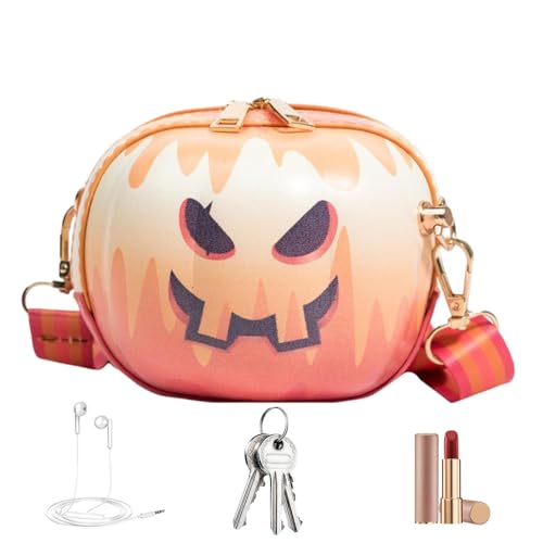 Shenrongtong Schultertasche Für Damen,Kürbis Lächelndes Gesicht Umhängetasche - Umhängetasche Handy Dokumente Einkaufen Reisen Beruf Pendeln Date Alltag Outdoor von Shenrongtong