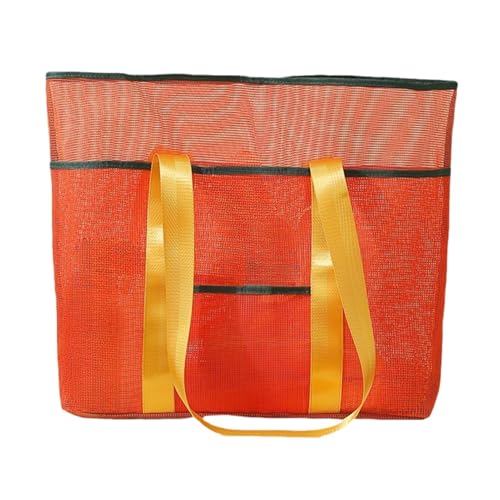 Shenrongtong taschen Für Damen, Tragbare Mesh Tragetasche, Großes Fassungsvermögen, Organizer & Multifunktionale Reisepraktische Für Handtücher Kosmetik Badebekleidung von Shenrongtong