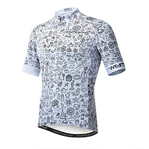 Shenshan Herren-Radtrikot-Shirt, Kurzarm-Fahrradtrikot-Reitoberteile MTB-Radsportbekleidung im Freien von Shenshan