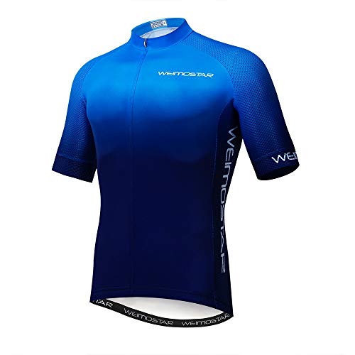 Shenshan Herren-Radtrikot-Shirt, Kurzarm-Fahrradtrikot-Reitoberteile MTB-Radsportbekleidung im Freien von Shenshan