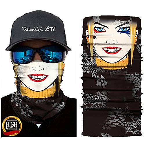 Multifunktionstuch Maske Schutzmaske 3D Bedrucktes Masken Halstuch Mundschutz UV-Staubschutz Sturmhaube Nahtlose Bandana Schlauchschal Herren Damen, Atmungsaktiv Face Shield Kopftuch Quick Drying von Shenzhen Tanqu Life Technology Co Ltd