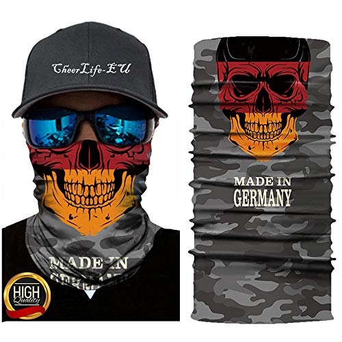 Multifunktionstuch Maske Schutzmaske 3D Bedrucktes Masken Halstuch Mundschutz UV-Staubschutz Sturmhaube Nahtlose Bandana Schlauchschal Herren Damen, Atmungsaktiv Face Shield Kopftuch Quick Drying von Shenzhen Tanqu Life Technology Co., Ltd.