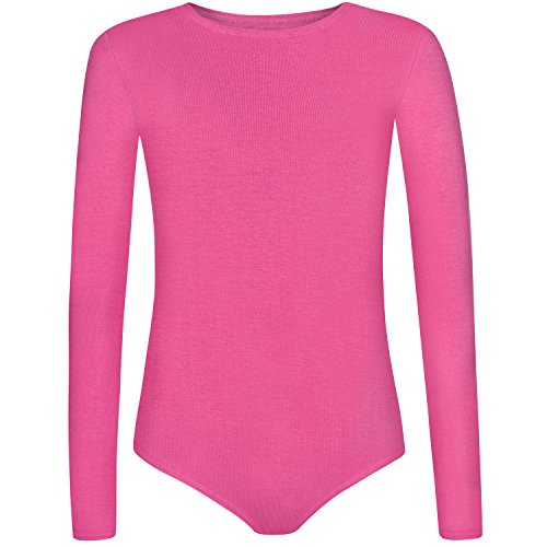 Shepa Mädchen Kinder langarm Gymnastikanzug Ballettanzug 122 pink von Shepa