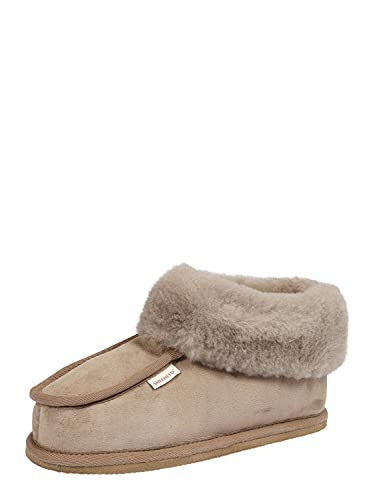 SHEPHERD OF SWEDEN Damen Hausschuh Lena Taupe 40 von Shepherd of Sweden