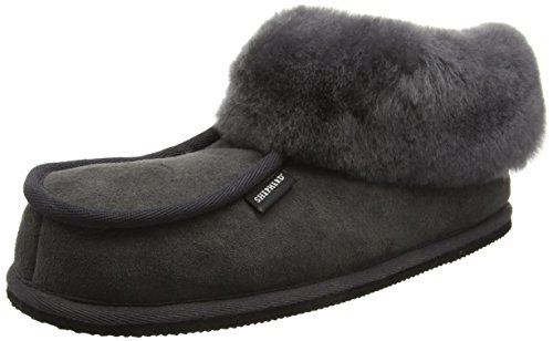 Shepherd Herren KRISTER Slipper Hausschuhe, Grau Asphalt 65, 42.5 EU von Shepherd