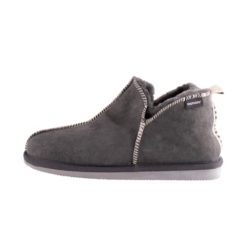 Shepherd of Sweden - Andy Lammfell-Hausschuhe - Herren - 100% Echtes Lammfell - Bequem - Weich und warm - Größe 46 von Shepherd