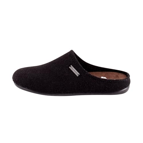 Shepherd of Sweden - Cilla Wollhausschuhe - Damen - 100% Wolle - Schlupfmodell - Pantoffeln - Gummisohle - Black - Größe 41 von Shepherd