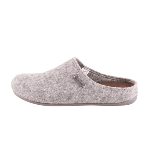 Shepherd of Sweden - Cilla Wollhausschuhe - Damen - 100% Wolle - Schlupfmodell - Pantoffeln - Gummisohle - Grey - Größe 41 von Shepherd
