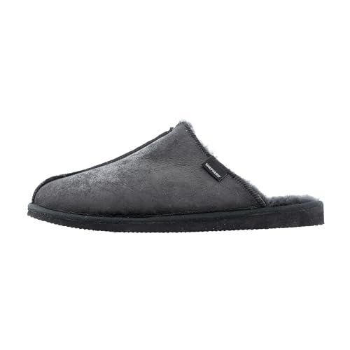 Shepherd of Sweden - Hugo Lammfell-Hausschuhe - Herren - 100% Echtes Lammfell - Schlupfmodell - Bequem - Weich und warm - Größe 43 von Shepherd
