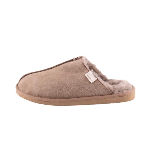 Shepherd of Sweden - Hugo Lammfell-Hausschuhe - Herren - 100 % Echtes Lammfell - Schlupfmodell - Bequem - Weich und warm - Größe 44 von Shepherd