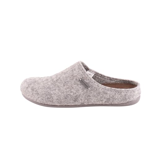 Shepherd of Sweden - Jon Wollhausschuhe - Herren - 100% Wolle - Schlupfmodell - Pantoffeln - Gummisohle - Grey - Größe 43 von Shepherd