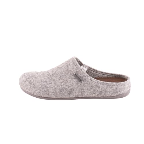 Shepherd of Sweden - Jon Wollhausschuhe - Herren - 100% Wolle - Schlupfmodell - Pantoffeln - Gummisohle - Grey - Größe 46 von Shepherd