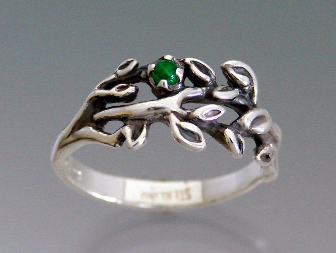 Zweige Ring Mit Smaragd, Saphir Oder Rubin Cabochon Zweige Ring Mit Smaragd, Saphir Oder Rubin Cabochon von SheppardHillDesigns