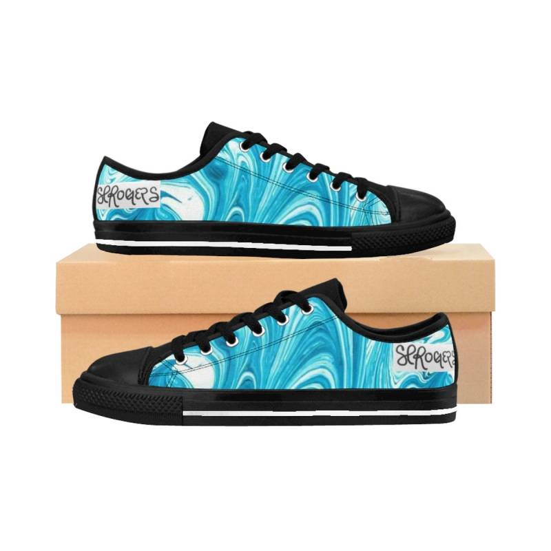 Blaue Farbe Wirbel Damen Sneakers Blaue Farbe Wirbel Damen Sneakers von SherilynPRogers