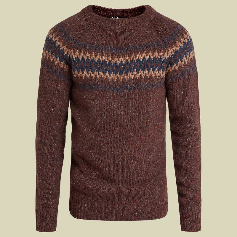 Dumji Crew Sweater Men braun3 L - Farbe bark von Sherpa