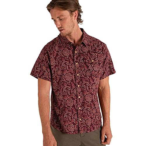 Sherpa Adventure Gear Kiran Short Sleeve Shirt, XXL, ganden red Print von Sherpa