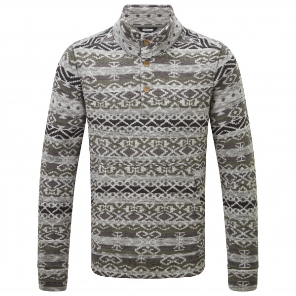 Sherpa - Bhutan Pullover - Fleecepullover Gr L grau von Sherpa