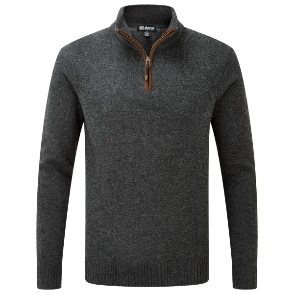 Sherpa - Kantega Quarter Zip Sweat - Merinopullover Gr XXL schwarz/grau von Sherpa