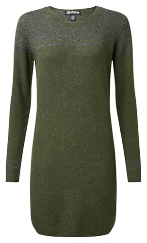 Sherpa Maya Texture Dress Women Größe XS Evergreen von Sherpa