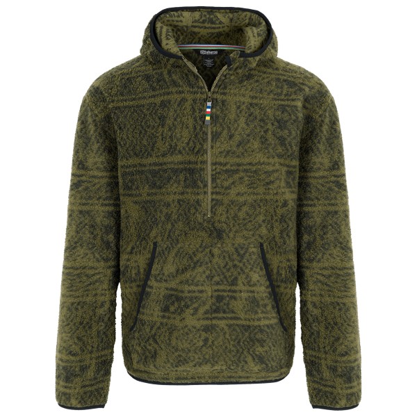 Sherpa - Uddesya Eco 1/4 Zip Hoodie - Fleecepullover Gr L oliv von Sherpa