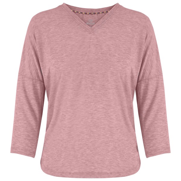 Sherpa - Women's Asha V-Neck 3/4 Sleeve Top - Longsleeve Gr XS rosa von Sherpa