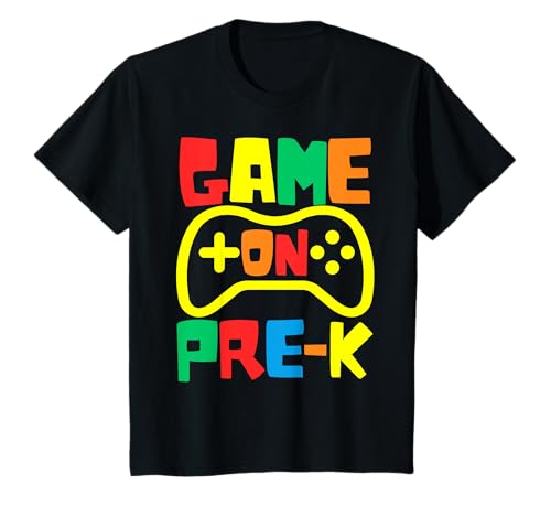 Kids Back to School Videospiel On Gamer Pre-K Kleinkind T-Shirt von Shertvibes Back To School Gamer Themed Boys Girls