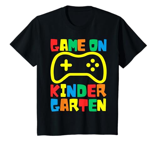 Kinder Back to School Videospiel On Gamer Kindergarten Kleinkind T-Shirt von Shertvibes Back To School Gamer Themed Boys Girls