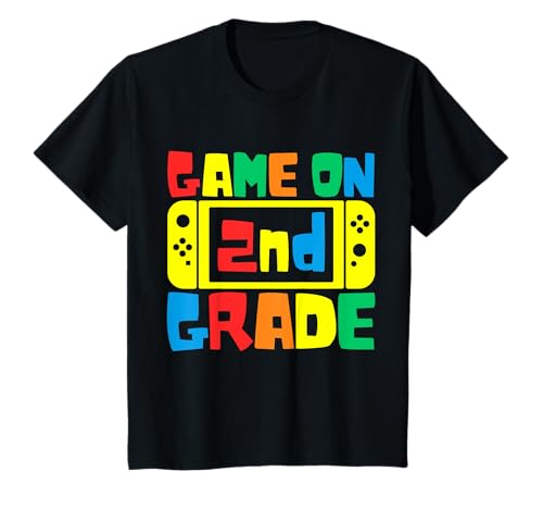 Kinder Back to School Videospiel On Gamer Second Grade Kleinkind T-Shirt von Shertvibes Back To School Gamer Themed Boys Girls