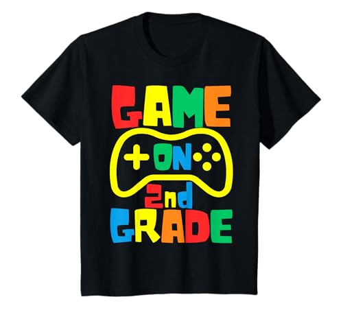 Kinder Back to School Videospiel On Gamer Second Grade Kleinkind T-Shirt von Shertvibes Back To School Gamer Themed Boys Girls