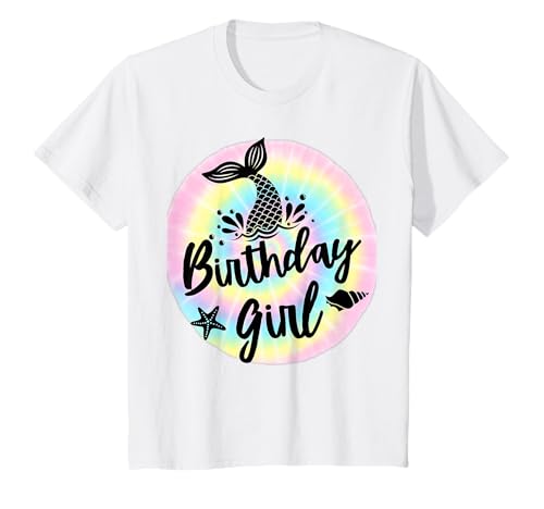 Meerjungfrauenschwanz Pastell Tie Dye Geburtstag Party Undersea Girls T-Shirt Meerjungfrauenschwanz Pastell Tie Dye Geburtstag Party Undersea Girls T-Shirt von Shertvibes Mermaid Birthday Pastel Tie Dye