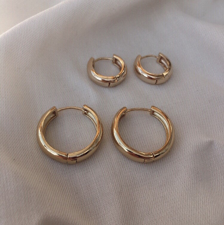 Gold Plated Hoops „Diana" Gold Plated Hoops „Diana" von Shesapearl