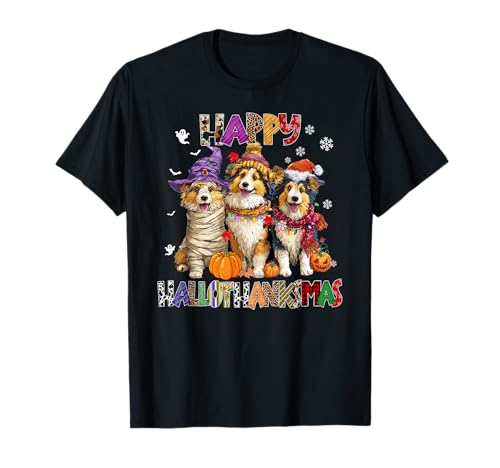 Shetland Sheepdog Dogs Weihnachten Hallothankmas Herren Damen T-Shirt Shetland Sheepdog Dogs Weihnachten Hallothankmas Herren Damen T-Shirt von Shetland Sheepdog Hallothankmas Christmas Dog
