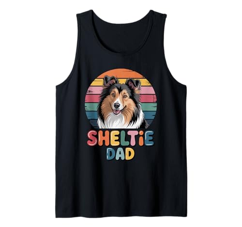 Herren Retro Sheltie Dad Shetland Sheepdog Tank Top Herren Retro Sheltie Dad Shetland Sheepdog Tank Top von Shetland Sheepdog Lover Gifts