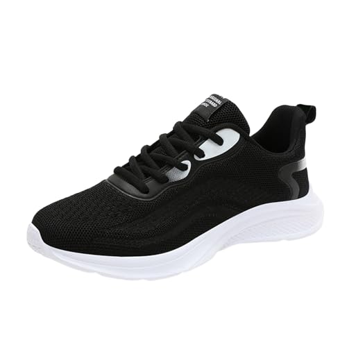 Shffuw Sneaker Damen Leicht und Bequem rutschfest Orthopädische Laufschuhe Ergonomischer Schmerzlinderungs-Schuh Shock Absorbing Turnschuhe Atmungsaktiv Sportschuhe Einfarbig Flache Walkingschuhe von Shffuw