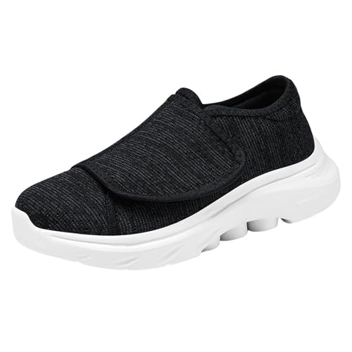 Shffuw Sneaker Damen Leicht und Bequem rutschfest Orthopädische Laufschuhe Ergonomischer Schmerzlinderungs-Schuh Shock Absorbing Turnschuhe Atmungsaktiv Sportschuhe Einfarbig Flache Walkingschuhe von Shffuw