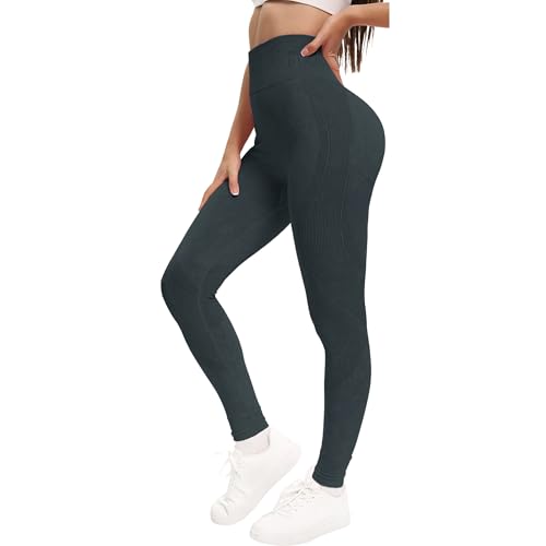 Shgiloo Leggings für Frauen Nahtlose Stretch Gym, hohe Taille Butt Lifting Yoga Pants, Buttery Soft Tummy Control Sports Tights Shgiloo Leggings für Frauen Nahtlose Stretch Gym, hohe Taille Butt Lifting Yoga Pants, Buttery Soft Tummy Control Sports Tights von Shgiloo
