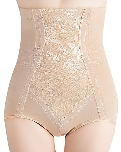 Damen Miederslip Shapewear Miederpants Hohe Taille Miederhose Figurenformend Formend Body Formt Shaper Nackt 3XL von ShiFan