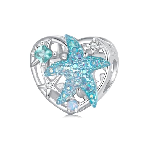 925 Sterling Silber Charm Anhänger für Pandora Armbänder, Fantasie Seestern Perlen Charm Schmuck für Geburtstag, Mama, Frauen 925 Sterling Silber Charm Anhänger für Pandora Armbänder, Fantasie Seestern Perlen Charm Schmuck für Geburtstag, Mama, Frauen von ShiYu