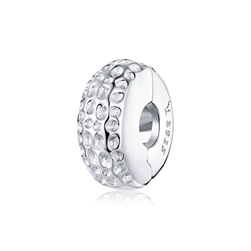 Stopper Bead Charm für Pandora Armband,925 Sterling Silber Clip Lock Spacer Bead Charm Frauen Geschenke von ShiYu