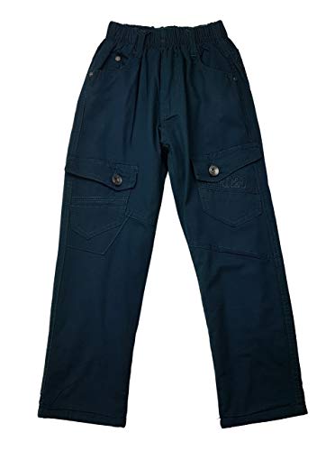 Shialy Jungen Thermohose, gefütterte Hose, in dunkel Grün, Gr. 104, JTn1003.4 von Shialy