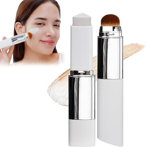 Chartming Color Changing Foundation Stick, Cover Cream Stick V White Korean Foundation Stick with Volufiline, Full to Medium Coverage Base Makeup with Brush Head, for All Skin Types. (Light) von Shibeikadi